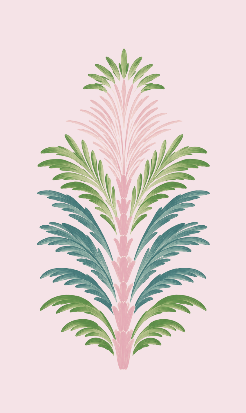 Bellagio Blush Baby Pink Palm Spring Study - Tapestry