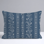 Benjamin Toile Stripes Throw Pillow - Lemon Park