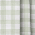 Juliet's Garden Pistachio Gingham - Drapery