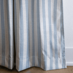 Juliet's Garden Robin Blue Stripe - Drapery - Lemon Park