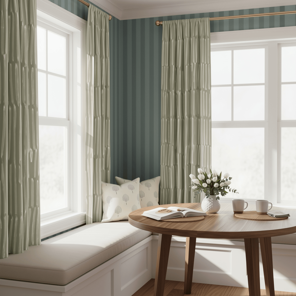 Loose Stems Juniper Stripe Wallpaper