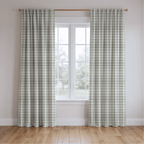 Loose Stems Lichen Gingham_ - Drapery