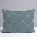 The Silk Garden Aegean Diamond Throw Pillow - Lemon Park