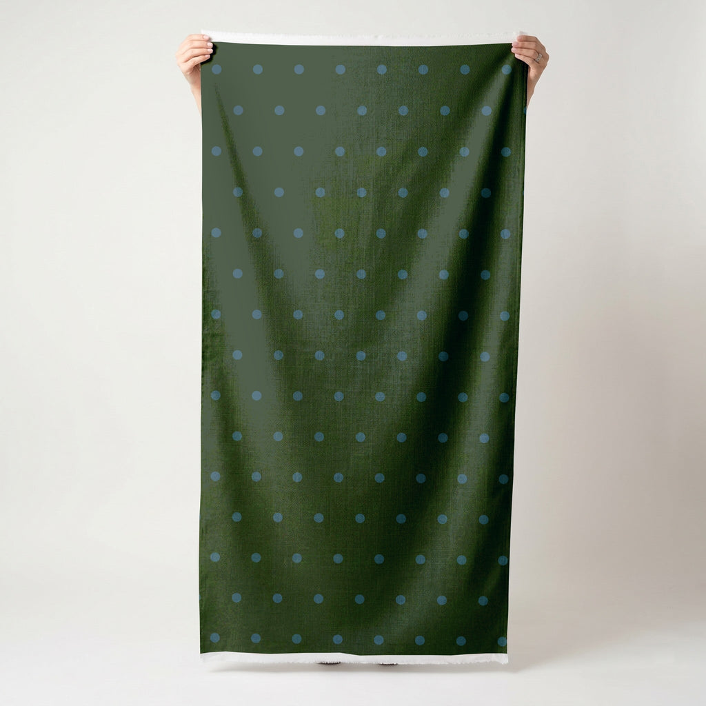 The Silk Garden Evergreen Dots - Fabric