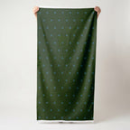 The Silk Garden Evergreen Dots - Fabric