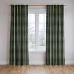 The Silk Garden Evergreen Stripes - Drapery