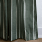 The Silk Garden Evergreen Stripes - Drapery