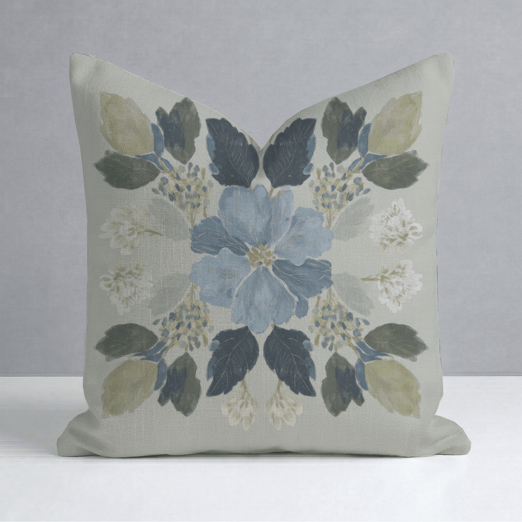 The Silk Garden Leaves Throw Pillow - Lemon Park